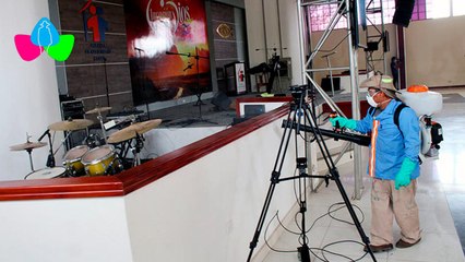 Desarrollan jornada de limpieza y desinfección en iglesia Fraternidad Santa