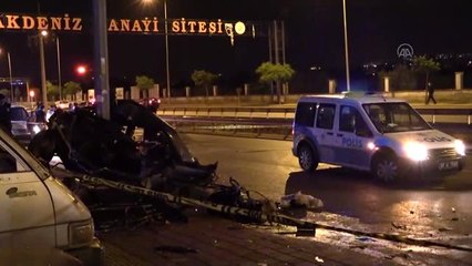 Antalya'da trafik kazası: 1 ölü, 1 yaralı