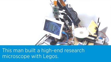 This man built a high-end research microscope with Legos.