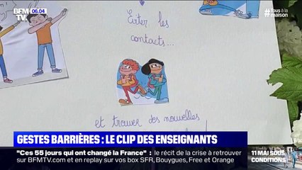 下载视频: Coronavirus: des enseignants ont réalisé un clip pour sensibiliser leurs élèves aux gestes barrières