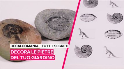 Decalcomania: tutti i segreti per decorare le pietre in giardino