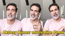 Respect !Akshay Kumar MOTIVATIONAL POEM On Covid 19 | I For India concert | Biscoot Tv