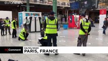 شاهد: محطة قطارات باريس الرئيسية تستعد لعودة الحياة تدريجياً