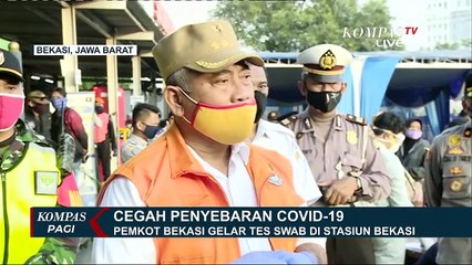 300 Tes PCR Disiapkan untuk Penumpang KRL di Stasiun Bekasi
