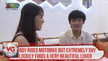 BOY RIDES MOTOBIKE BUT EXTREMELY SHY, LUCKILY, FINDS A VERY BEAUTIFUL LOVER