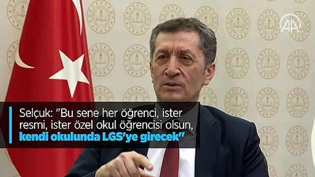 Milli Eğitim Bakanı Selçuk: Her öğrenci kendi okulunda LGS'ye girecek