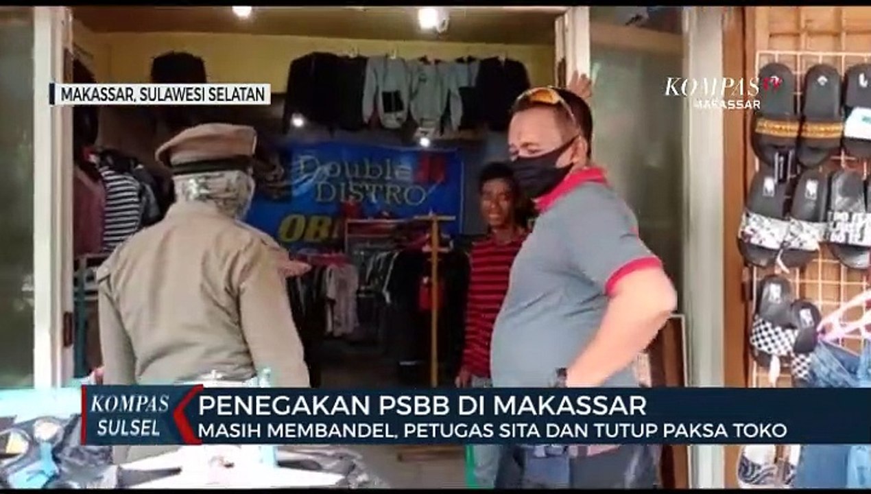 Satpol PP Sita Pakaian Yang Di Jual PK5