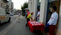 Reparto de mascarillas en Palma