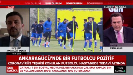 Ankaragücü'nde bir futbolcunun koronavirüs testi pozitif çıktı!