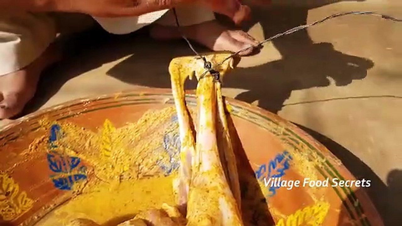 Mutton LEG Roasted in Tandoor Oven | Roasted Mutton Leg