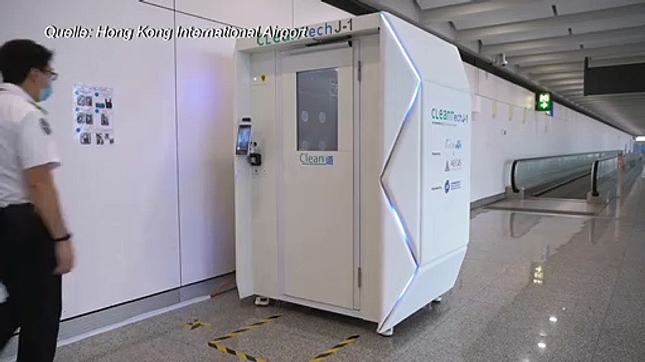 Hightech-Desinfektion in Hongkong