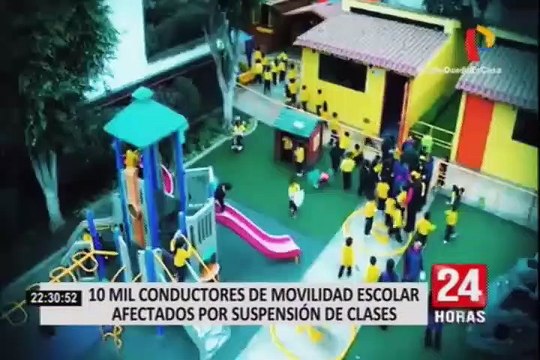 10 mil conductores de movilidad escolar afectados por la suspensión de clases presenciales