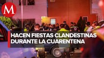 Autoridades de Ecatepec ‘desmantelan’ fiestas de jóvenes en vía pública
