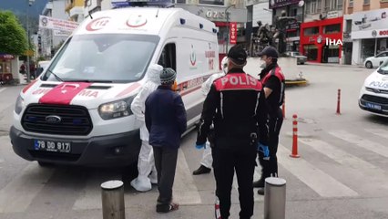 Karantina altındaki köyden kaçtı, polislere yakalandı