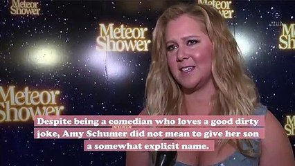 Amy Schumer apologized to her son for his original—*ahem*—explicit name