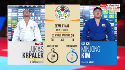 Demi-finales +100kg, Krpalek vs Kim et Tushishvili vs Harasawa - ChM de judo 2019