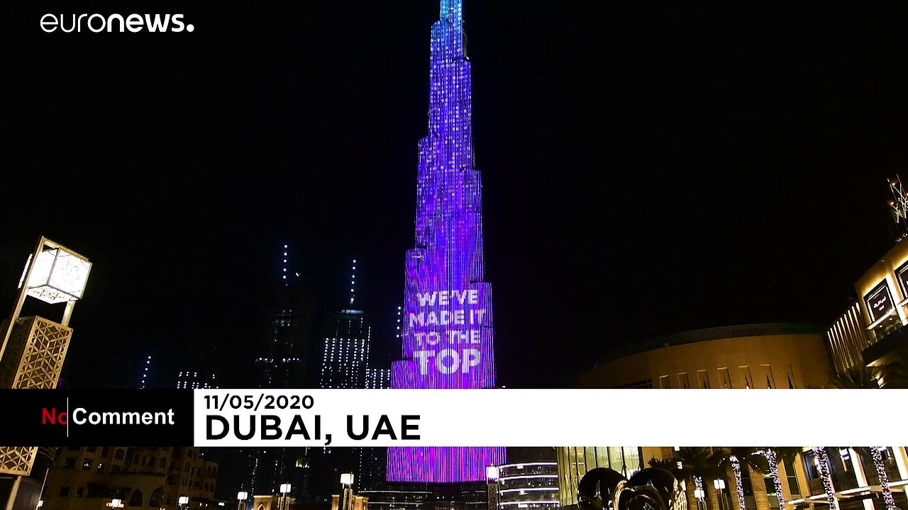 Dubai: Burj Khalifa wird zur hell erleuchteten Spendenbox