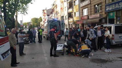 Motosiklet sürücüsü dehşet saçtı