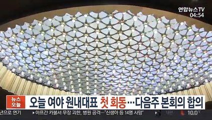 오늘 여야 원내대표 첫 회동…다음 주 본회의 합의