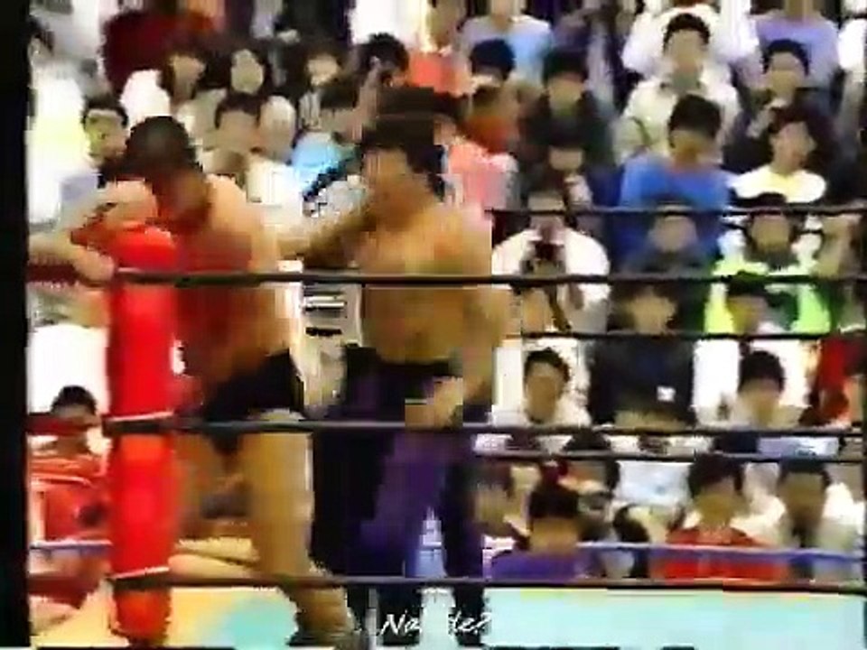 UWF - Akira Maeda, Super Tiger vs. Yoshiaki Fujiwara, Osamu Kido (4.14.1985)
