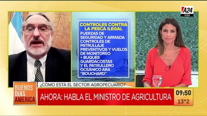 Luis Basterra, Ministro de Agricultura, en BDA