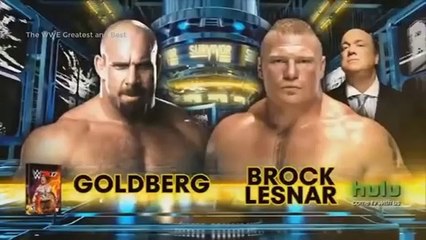 Brock Lesnar vs Goldberg | Full Match Highlights | Survivor Series 2016