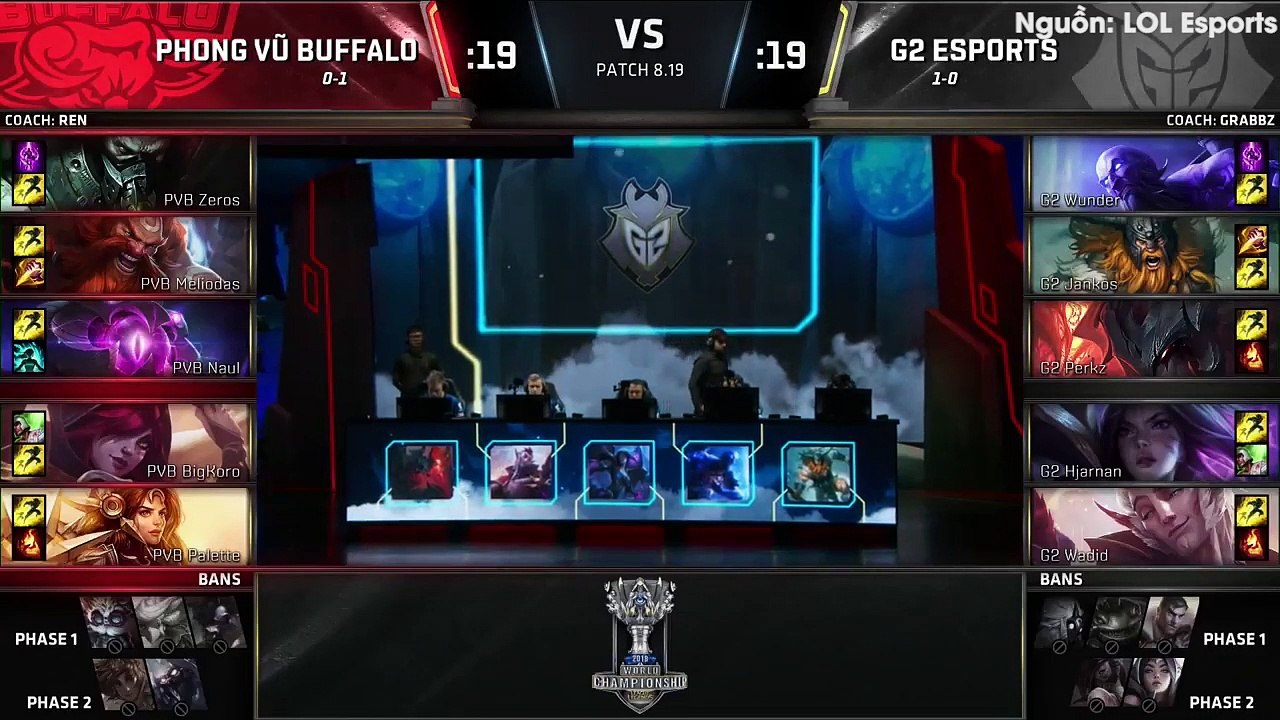 Hạ gục G2, đại diện Việt Nam – Phong Vũ Buffalo có trận thắng đầu, tiếp tục nuôi hi vọng vào bán tứ kết.