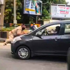 Jalandhar Policeman Tries Stopping Car Amid Coronavirus, Gets Dragged