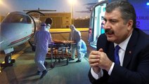 Bakan Koca'nın talimat verdiği Sudan'daki Türk hasta ambulans uçakla Türkiye'ye getirildi