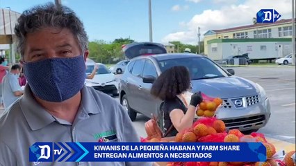 Kiwanis de la Pequeña Habana y Farm Share entregan alimentos a necesitados