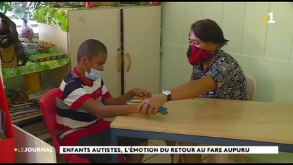 Enfants autistes,  l'émotion de retour au fare Aupuru