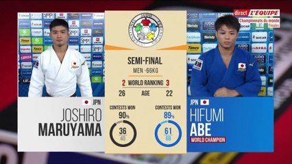 Demi-finale -66kg, Maruyama vs Abe - ChM de judo 2019