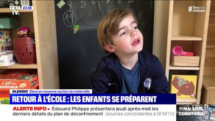Déconfinement: les enfants se préparent au retour à l'école