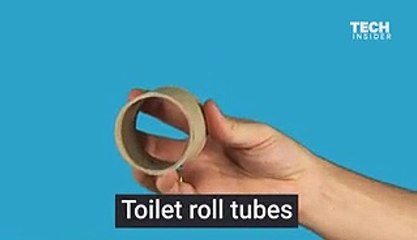 This one easy trick with toilet roll tubes will keep wires tidy and save you space