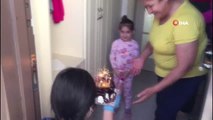 Polis ekiplerinden 5 yaşındaki minik Aysima'ya sürpriz doğum günü