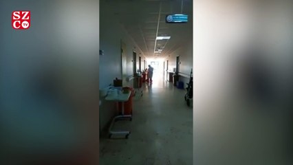 Sağlık personeli tıbbi atık poşeti giyerek önlem aldı