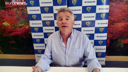 Ryanair, O'Leary a Euronews: "No a regole senza senso". E attacca le compagnie tradizionali