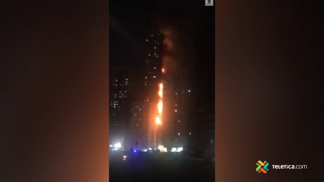 tn7-Reportan gran incendio en edificio de 48 pisos en Emiratos Árabes-050520