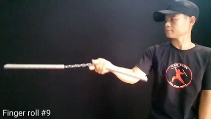 [FINGER ROLL 9 - Slow motion] Tua chậm kỹ thuật loan côn qua ngón tay. Số 9