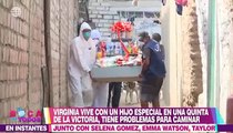 En boca de todos sorprendió a doña Virginia con canasta de víveres