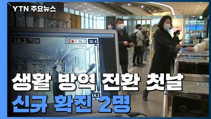 생활 방역 전환 첫날 신규 확진 2명·국내 발생 0명 / YTN