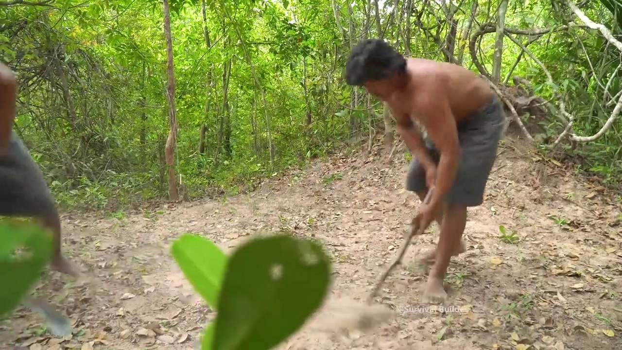 Building Temple Underground House And Water Slide To Swimming Pool
