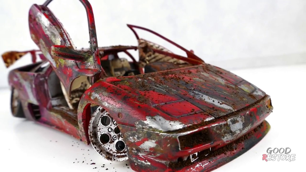 Restoration abandoned Lamborghini Diablo Tuning Model Car