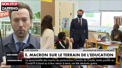 Emmanuel Macron masqué : des élèves ne le reconnaissent pas (vidéo)