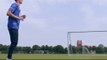 Football volley shooting