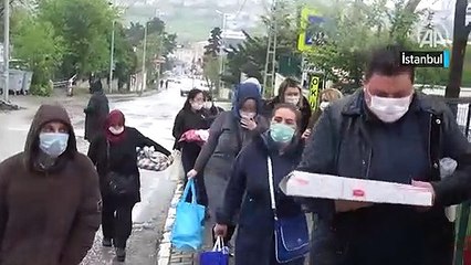 Hastane yapımında çalışan işçilere Hadımköylü kadınlardan iftar yemeği