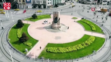 Taksim’de dikkat çeken yoğunluk
