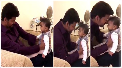 Thalapathy Vijay playing with baby | Rare Video | Vijay