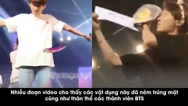 RM (BTS) lên tiếng năn nỉ các ARMY đừng ném đồ vật lên sân khấu