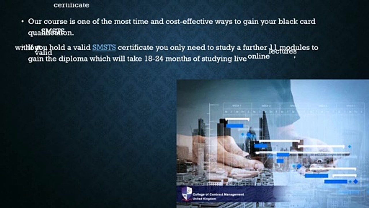 SMSTS CSCS Card